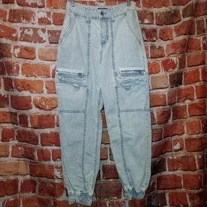 Hot Topic Light Blue Cargo Jeans